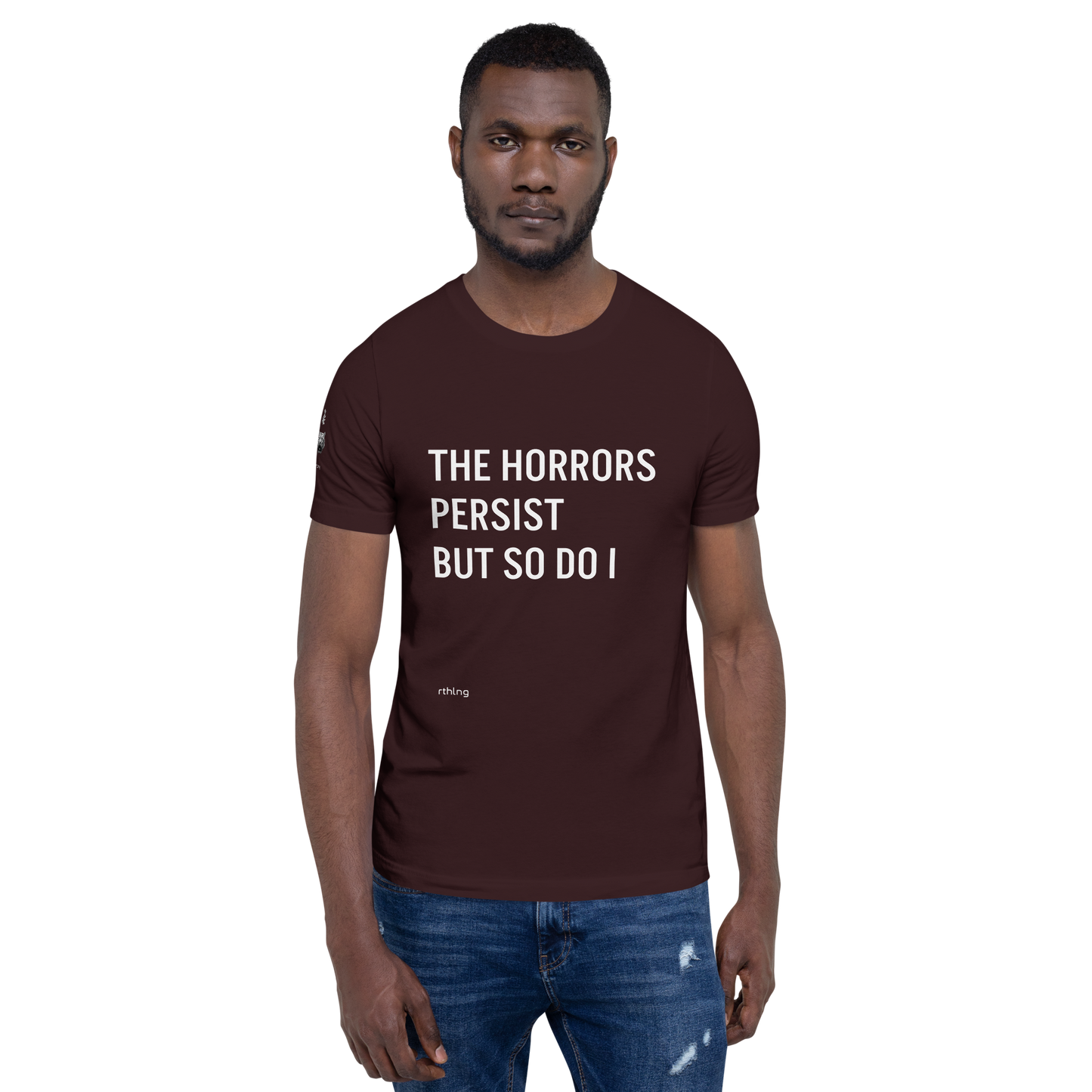 HORRORS PERSIST Unisex t-shirt Existential Resilience Apparel