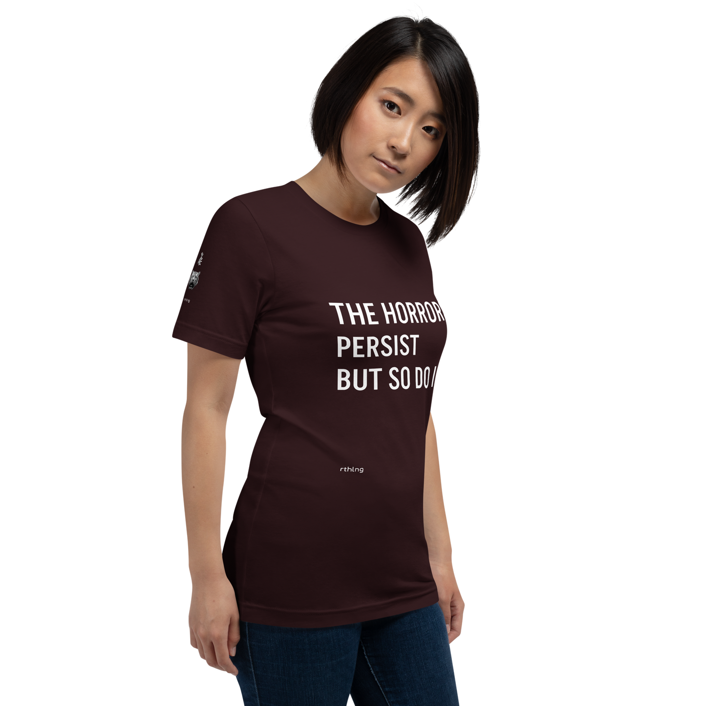 HORRORS PERSIST Unisex t-shirt Existential Resilience Apparel