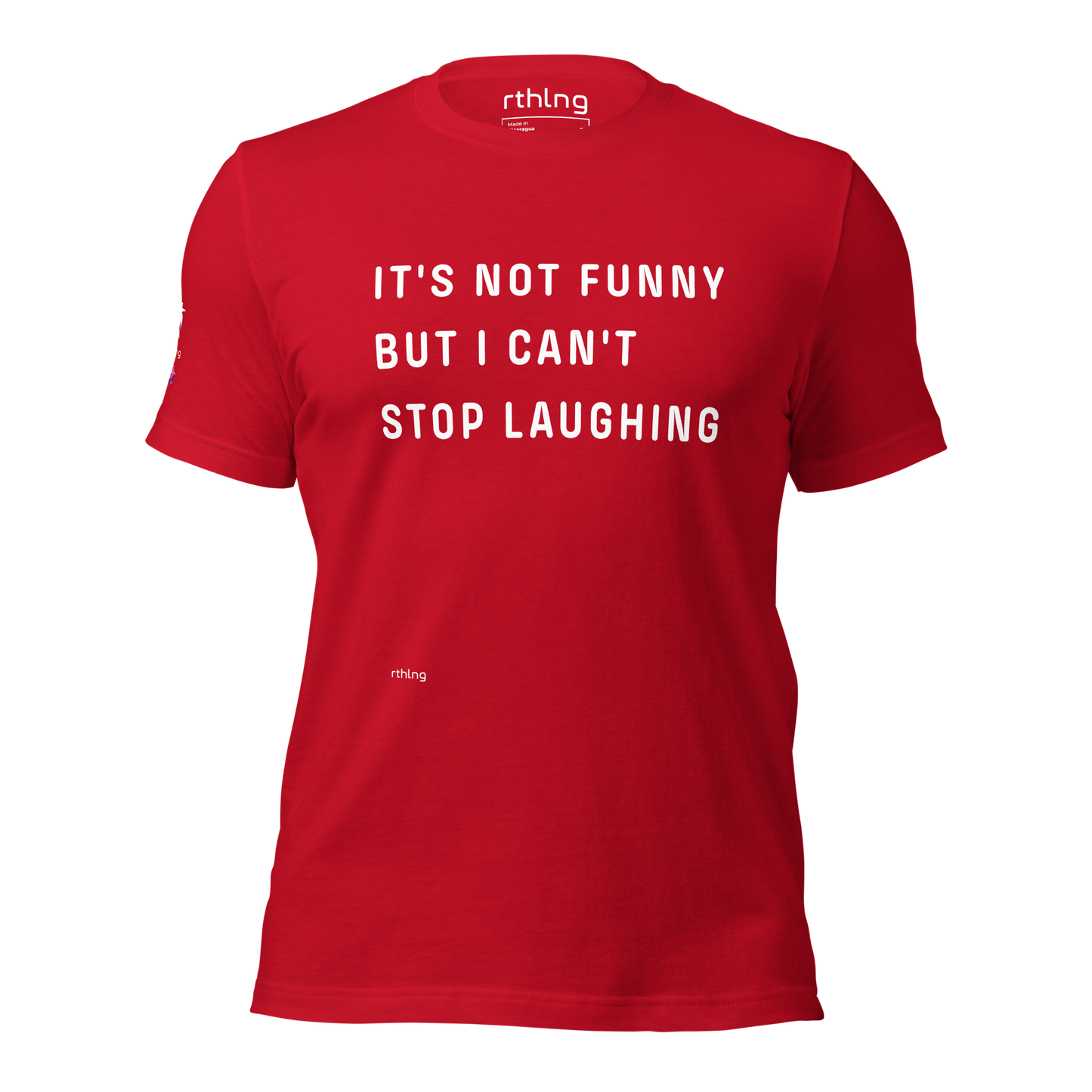 CAN'T STOP LAUGHING Unisex t-shirt Coping Mechanism, Made Wearable.