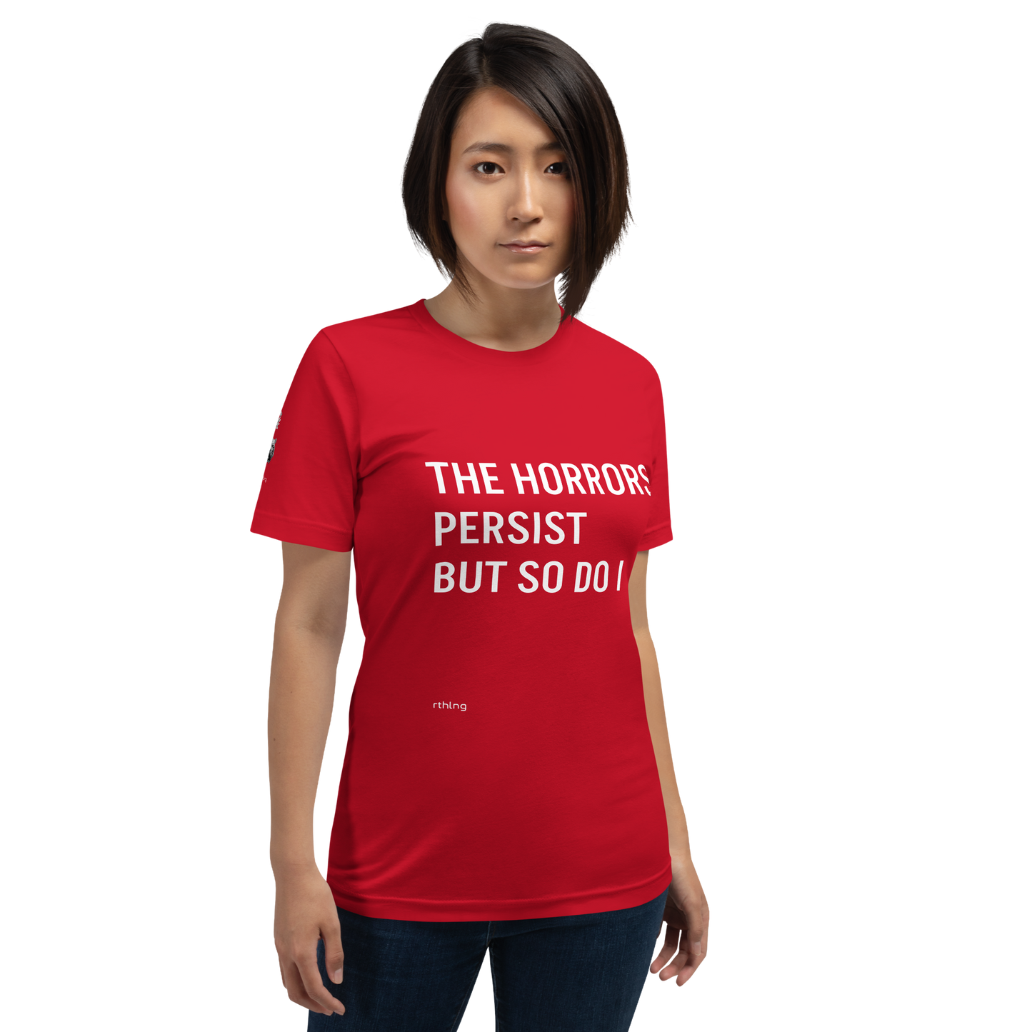 HORRORS PERSIST Unisex t-shirt Existential Resilience Apparel