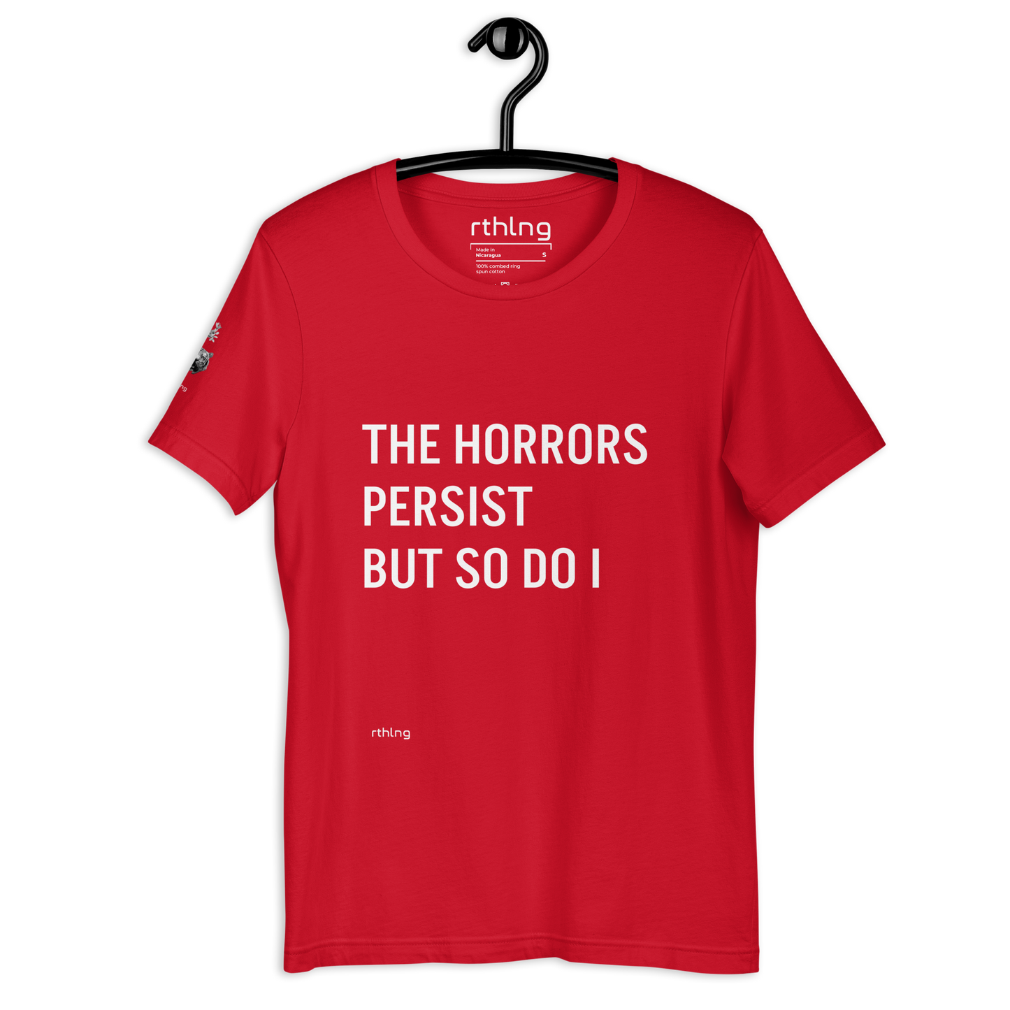 HORRORS PERSIST Unisex t-shirt Existential Resilience Apparel