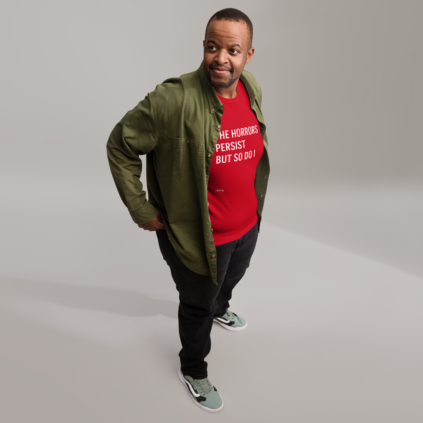 HORRORS PERSIST Unisex t-shirt Existential Resilience Apparel