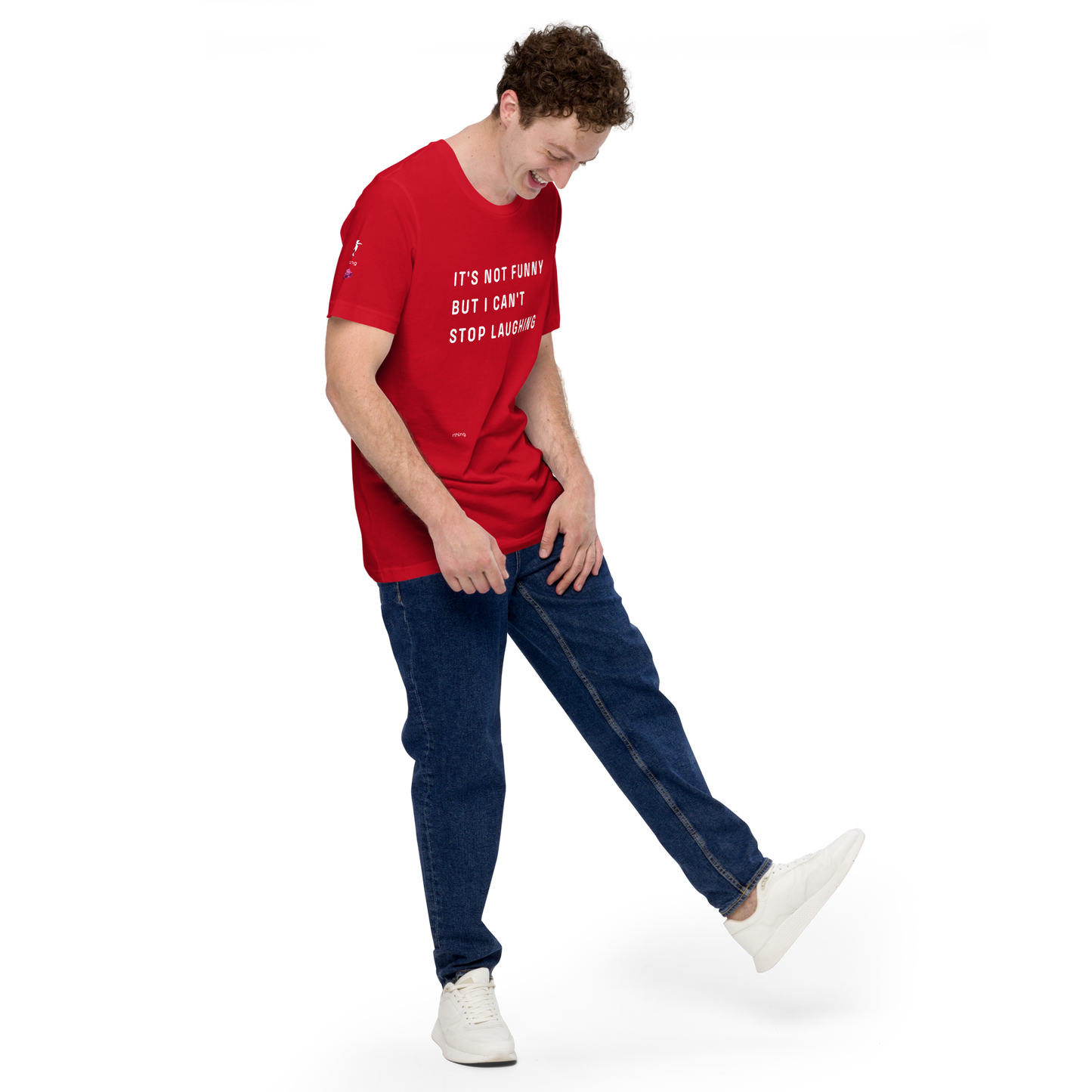 CAN'T STOP LAUGHING Unisex t-shirt Coping Mechanism, Made Wearable.