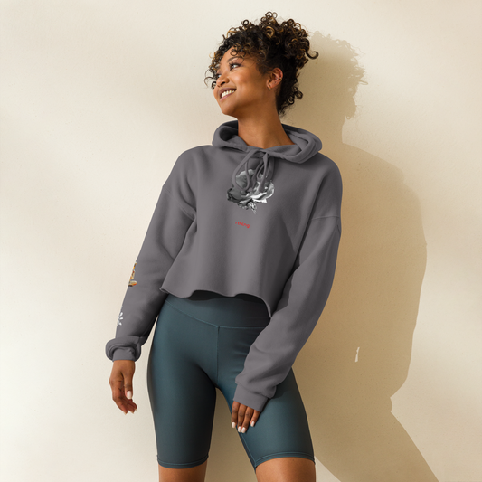 RADAR PETAL FLWR Crop Hoodie